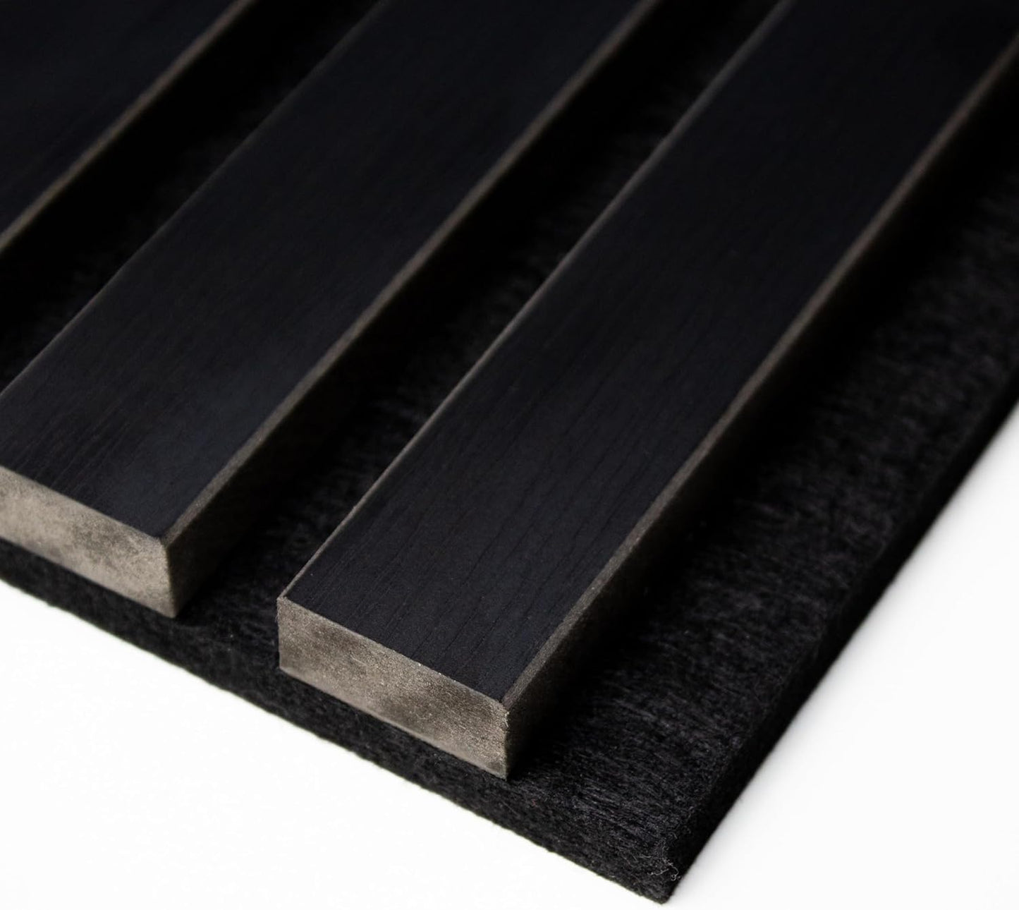 Akustik-Wandpaneel, 150 x 40 cm Eiche Schwarz