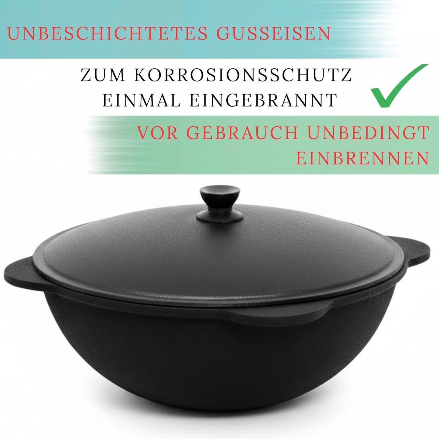 Gusseisen Kasan, 22 L Mit Zubehör