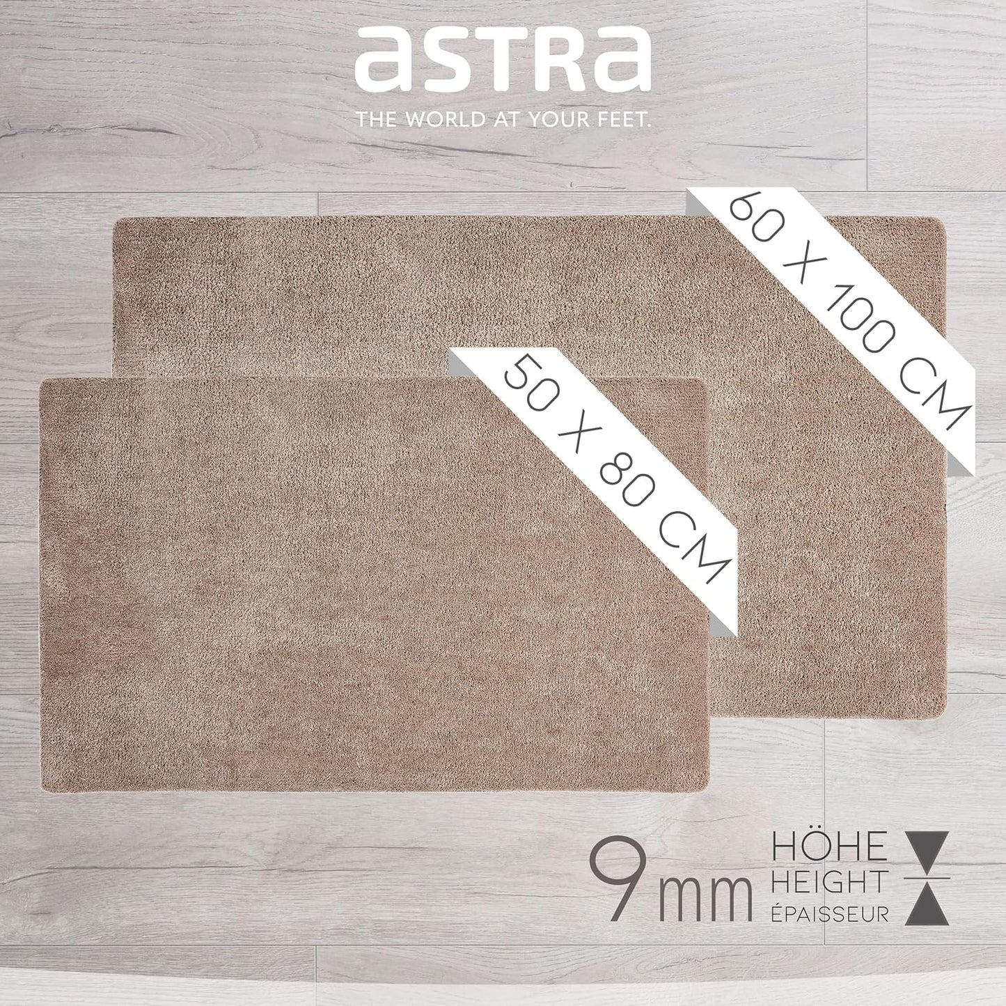 Rutschfeste Schmutzfangmatte, 50 x 80 cm (Rechteckig) Beige