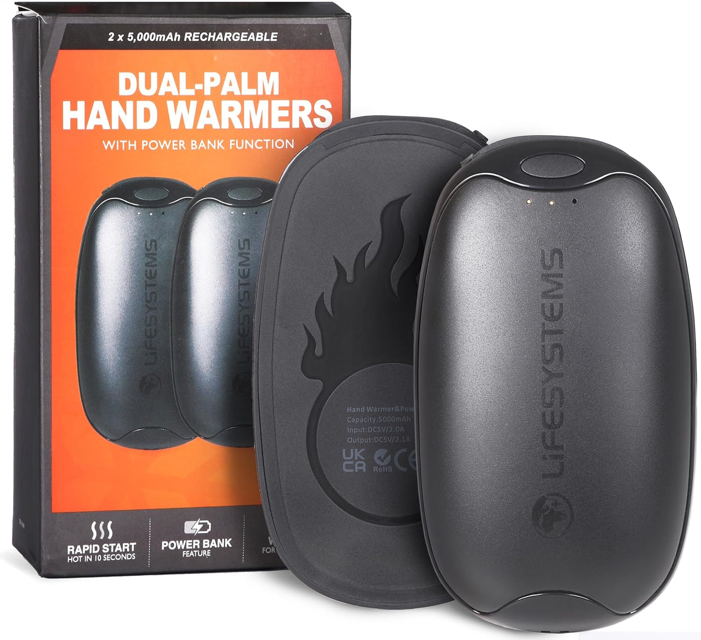 Twin-Pack Dual-Palm Handwärmer, Einzeln