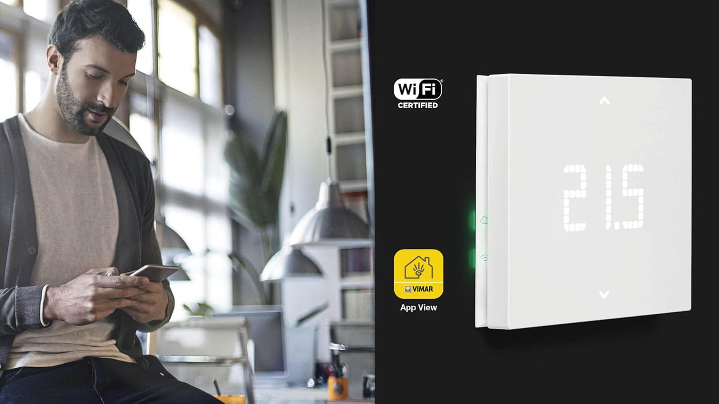 Smart Thermostat mit Steuerung über App, Weiss|WiFi