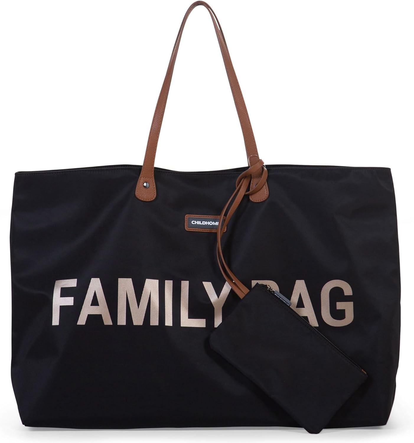 Wickeltasche Family Bag, Schwarz/Gold