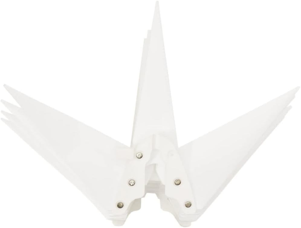 Faltbarer LED-Adventsstern mit Timer, 43 cm Weiss
