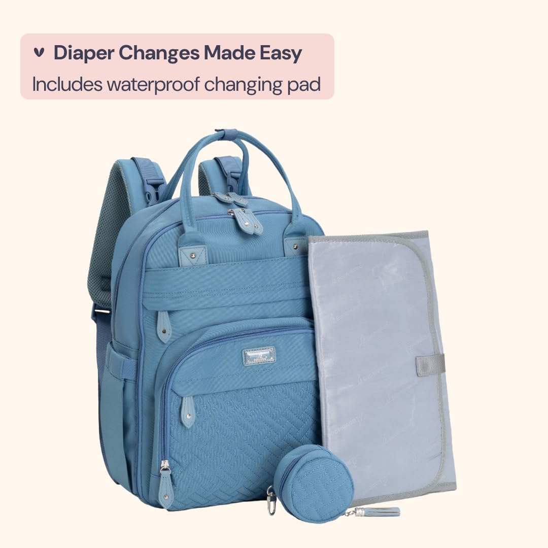 Wickelrucksack, Hellblau
