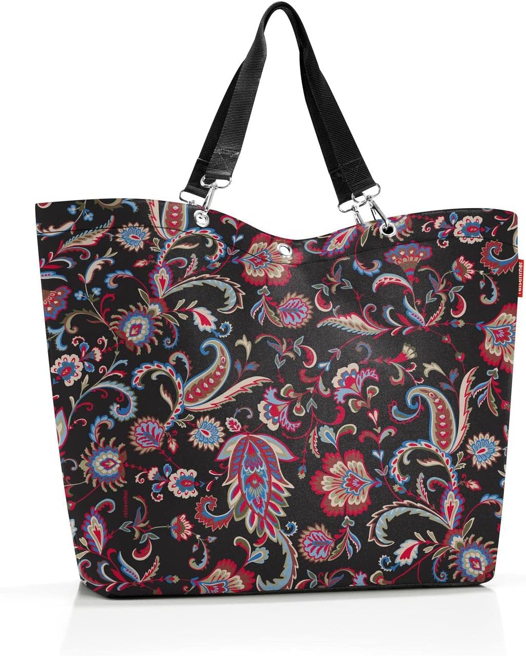 Shopper XL Tasche aus wasserabweisendem Material, Paisley Black