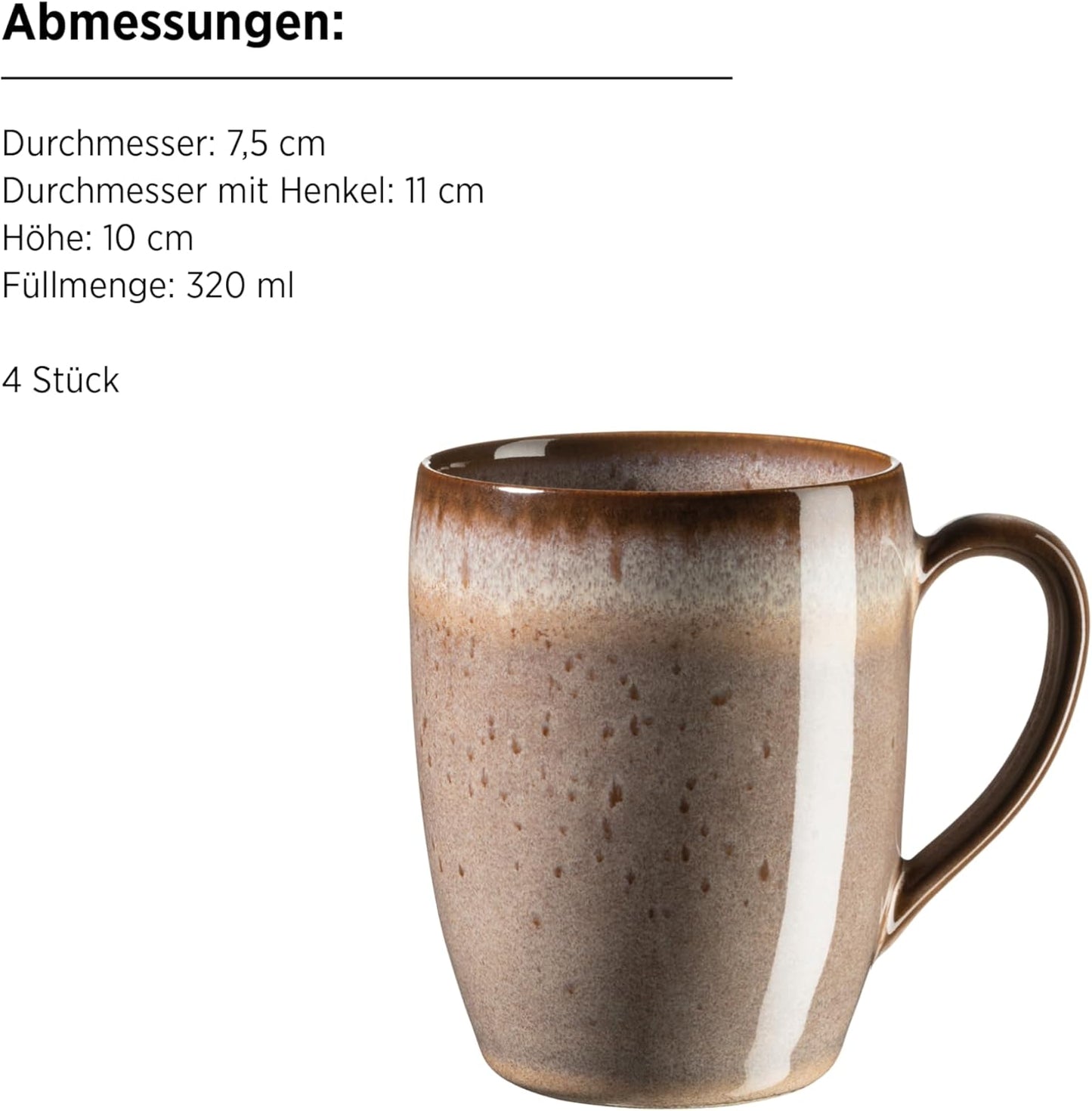 Smokys Frühstücksset im Scandi Look, Braun