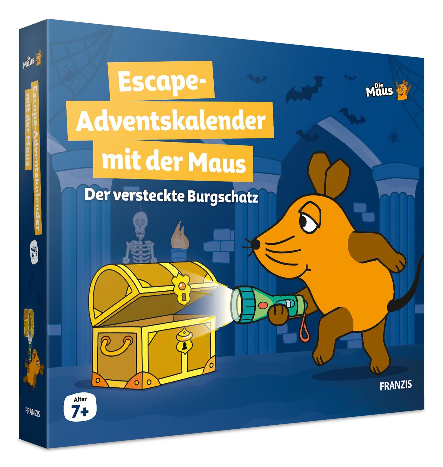 Escape Adventskalender mit der Maus: Der versteckte Burgschatz mit UV-Stift, UV-Stift