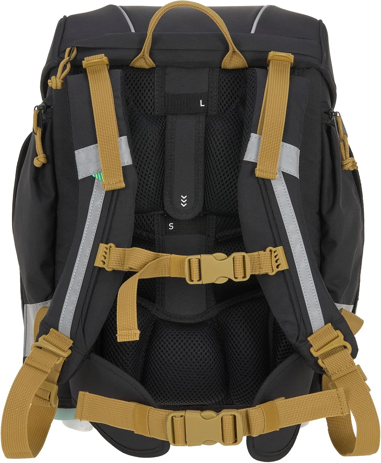 7-teiliges Schulranzen Set, Schwarz