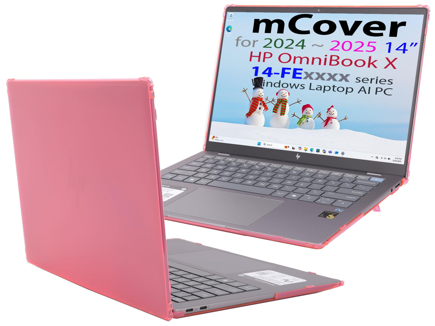 Hartschalen-Schutzhülle für HP OmniBook X 14-FExxxx, Pink