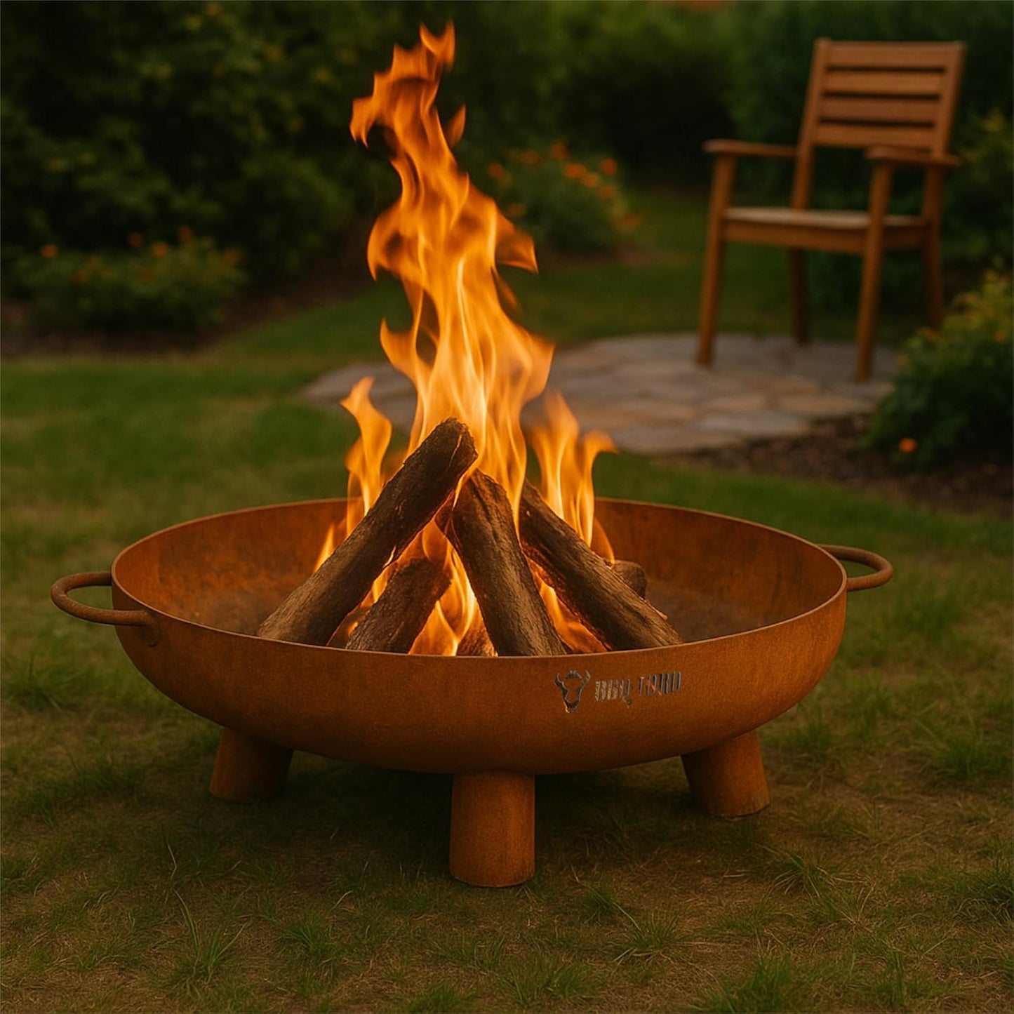 Feuerschale in Rostoptik 70 cm (nur Schale), Rostoptik, nur Feuerschale Ø 70 cm