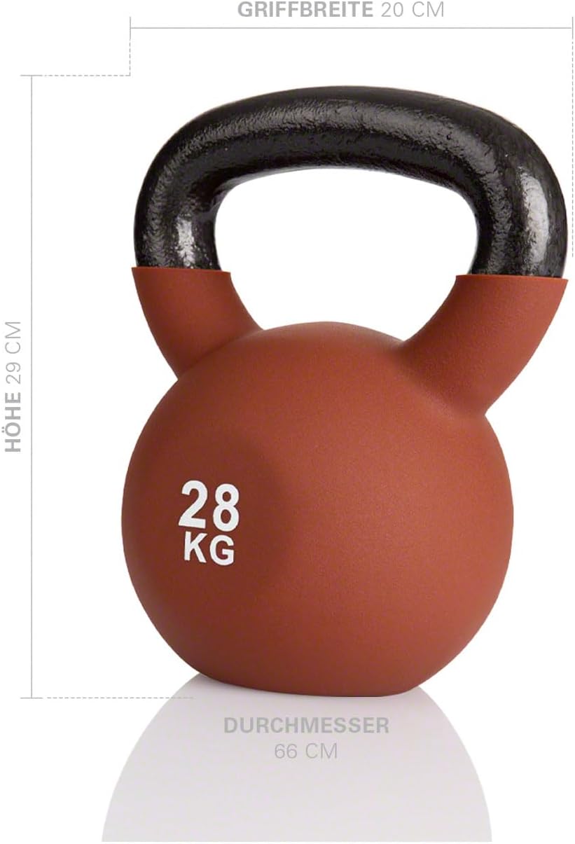 28 kg Kugelhantel für Fitness-Workouts, Braun
