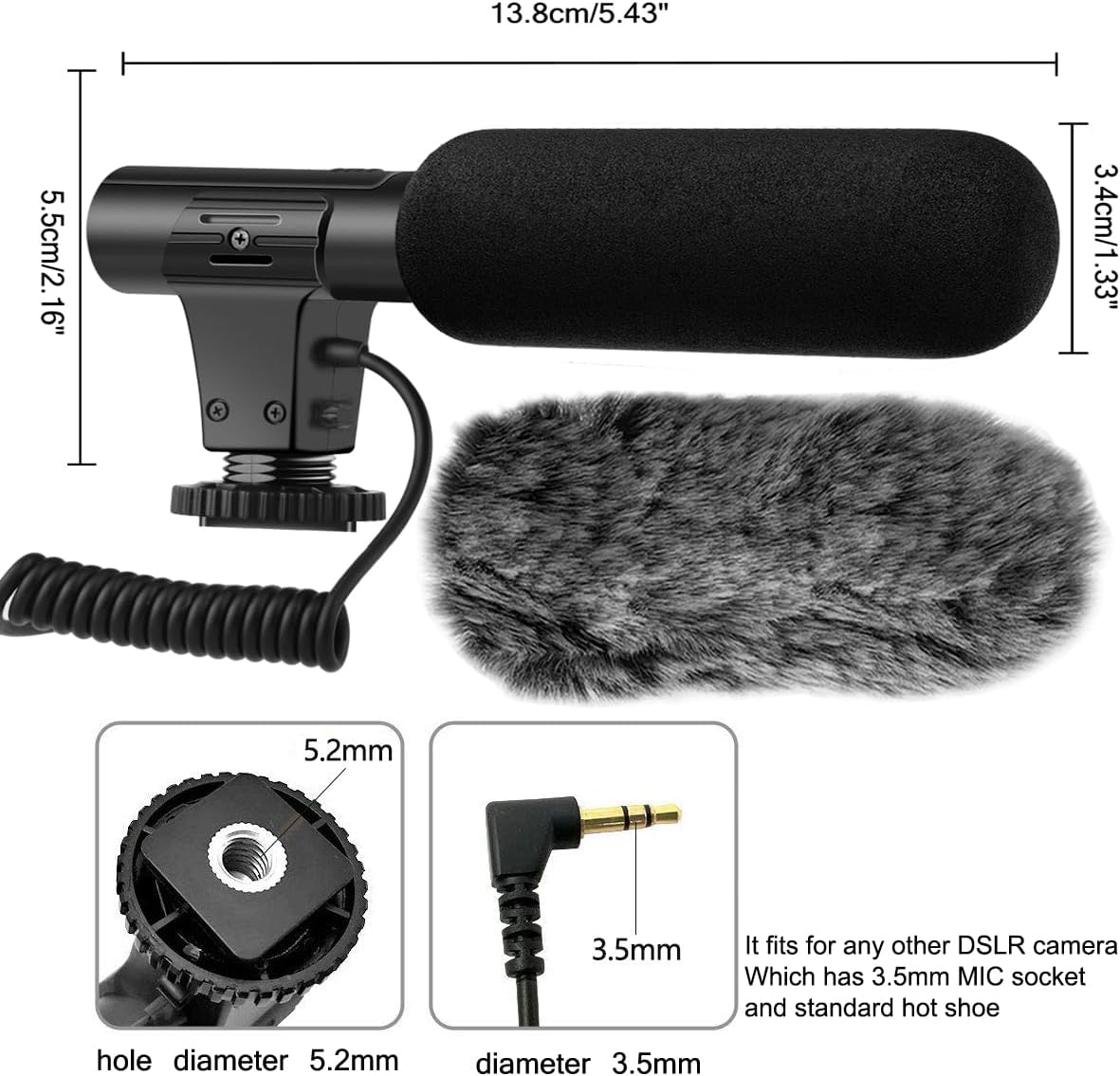 ‎TML-MIC05 Videomikrofon für DSLR Kameras