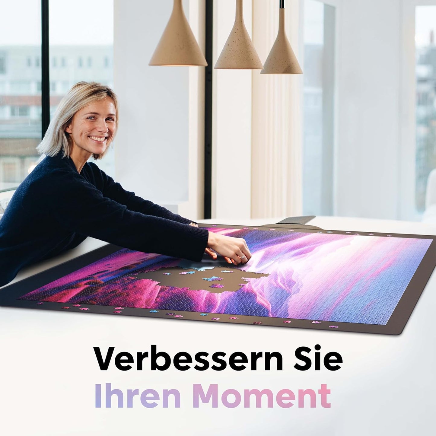 Puzzlematte bis 5000 Teile - Rolle mit Geschenkverpackung, Gift 5000