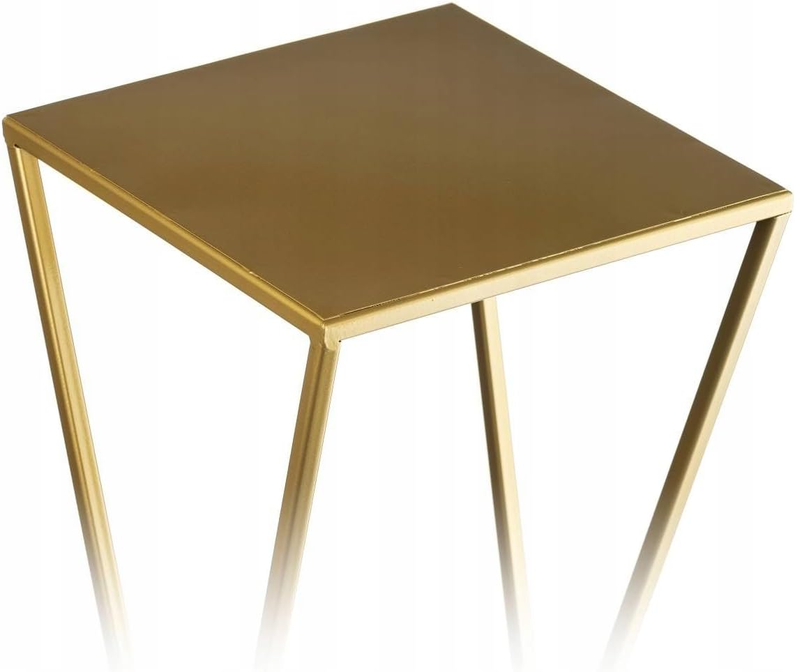 Blumenständer Metall, 70 cm Gold