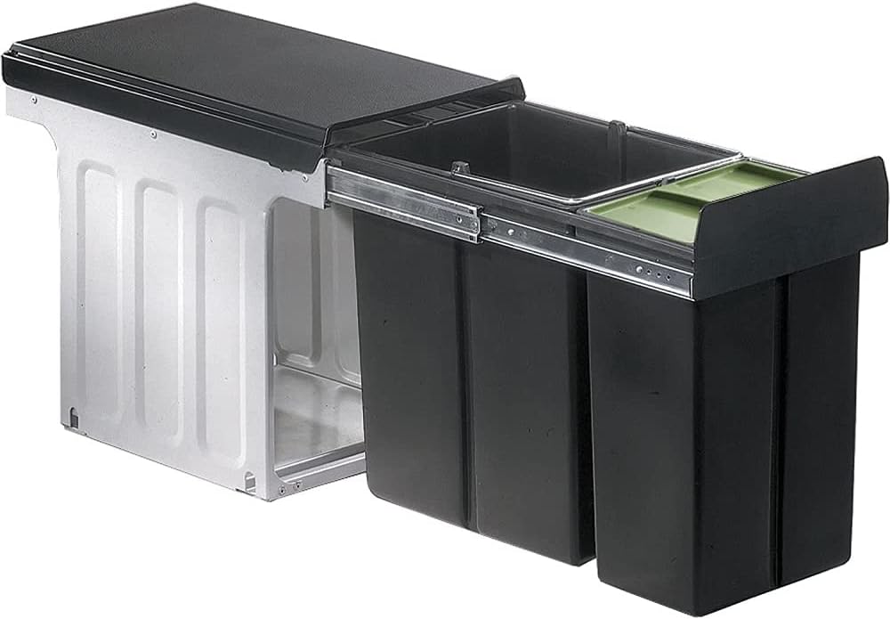 Abfallsorter BIO DOUBLE MASTER, 25,4 x 32 x cm