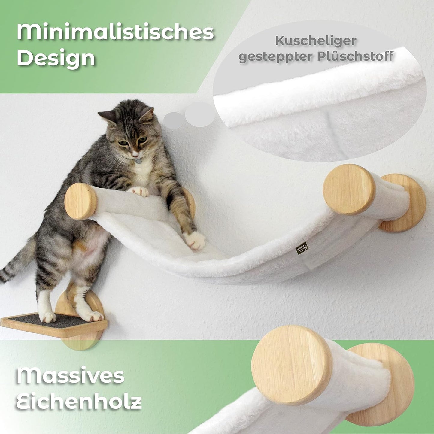 Katzenhängematte zur Wandmontage