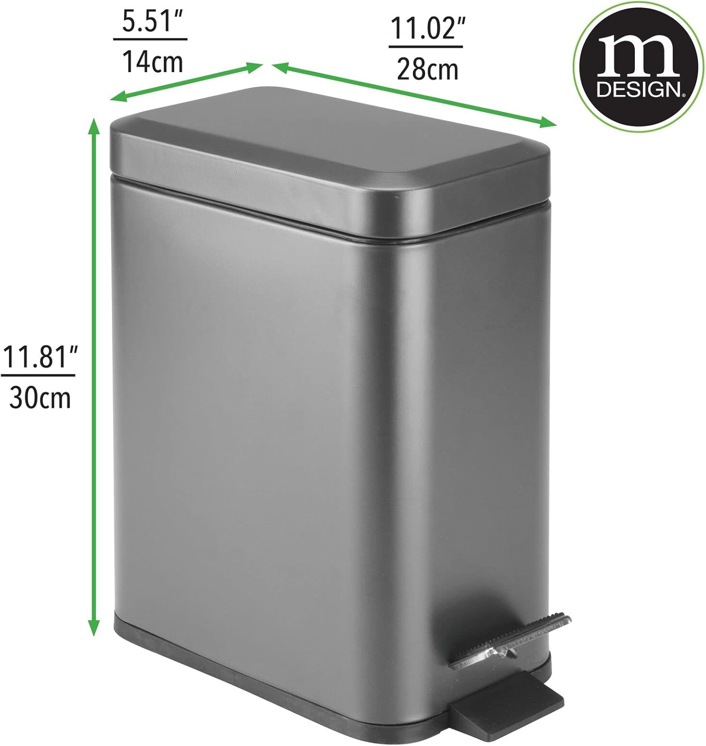 Treteimer, Graphitgrau 1.3 gallon