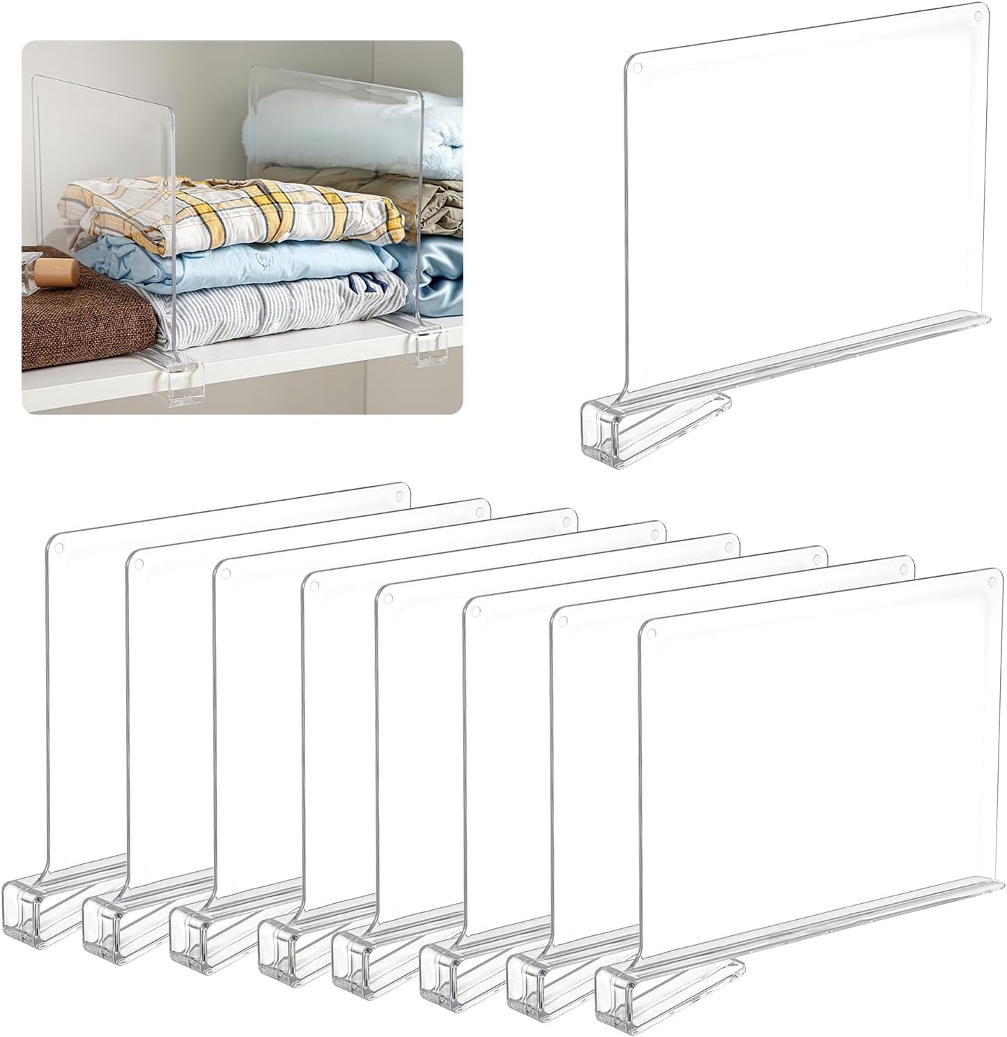 8-teiliges Regaltrenner-Set