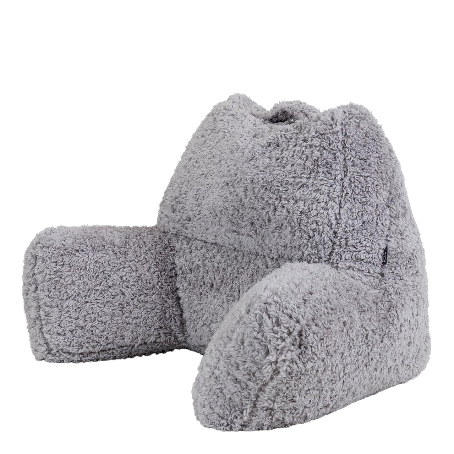 Lesekissen mit Rückenlehne und Sitzsack-Füllung, 1er Pack Grau