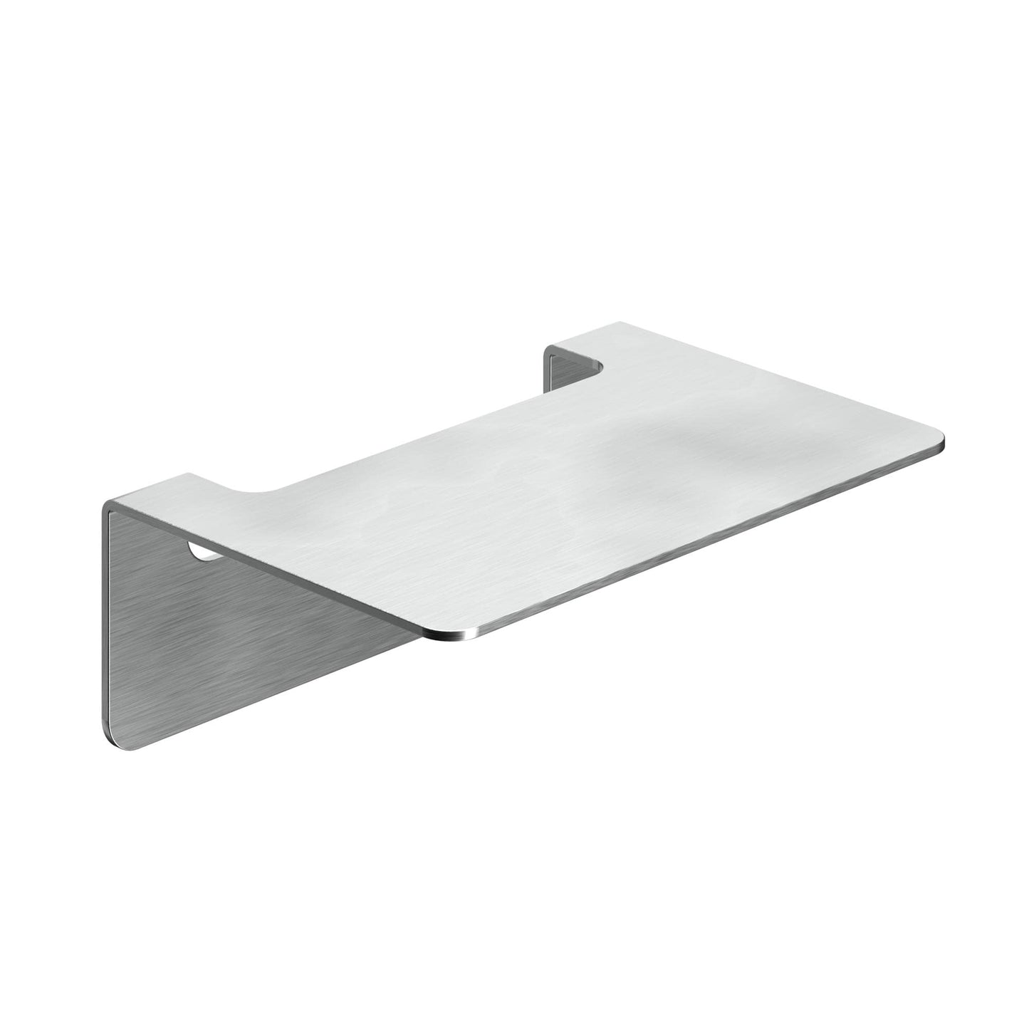 Badablage ohne Bohren, 14 cm Silber