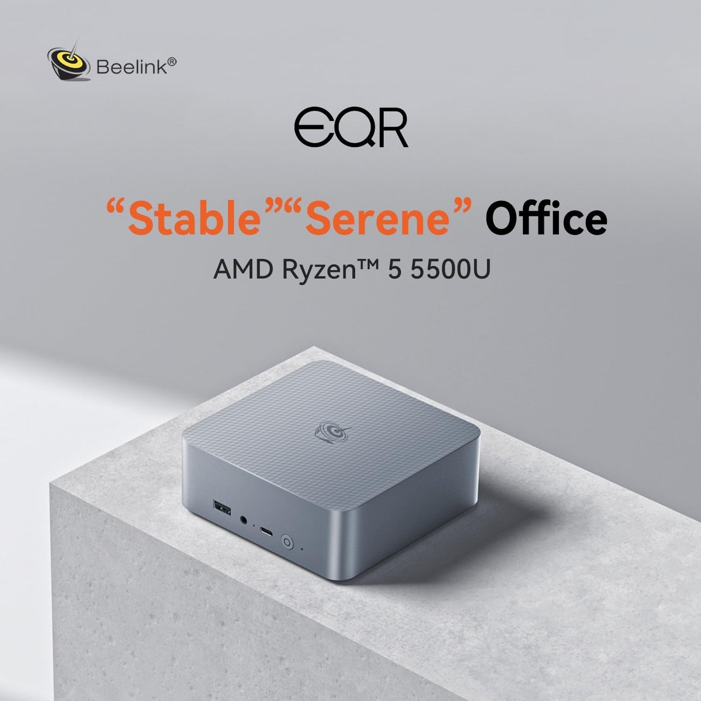 Mini PC Ryzen 5 5650U, EQR5 5650U/16G/500G