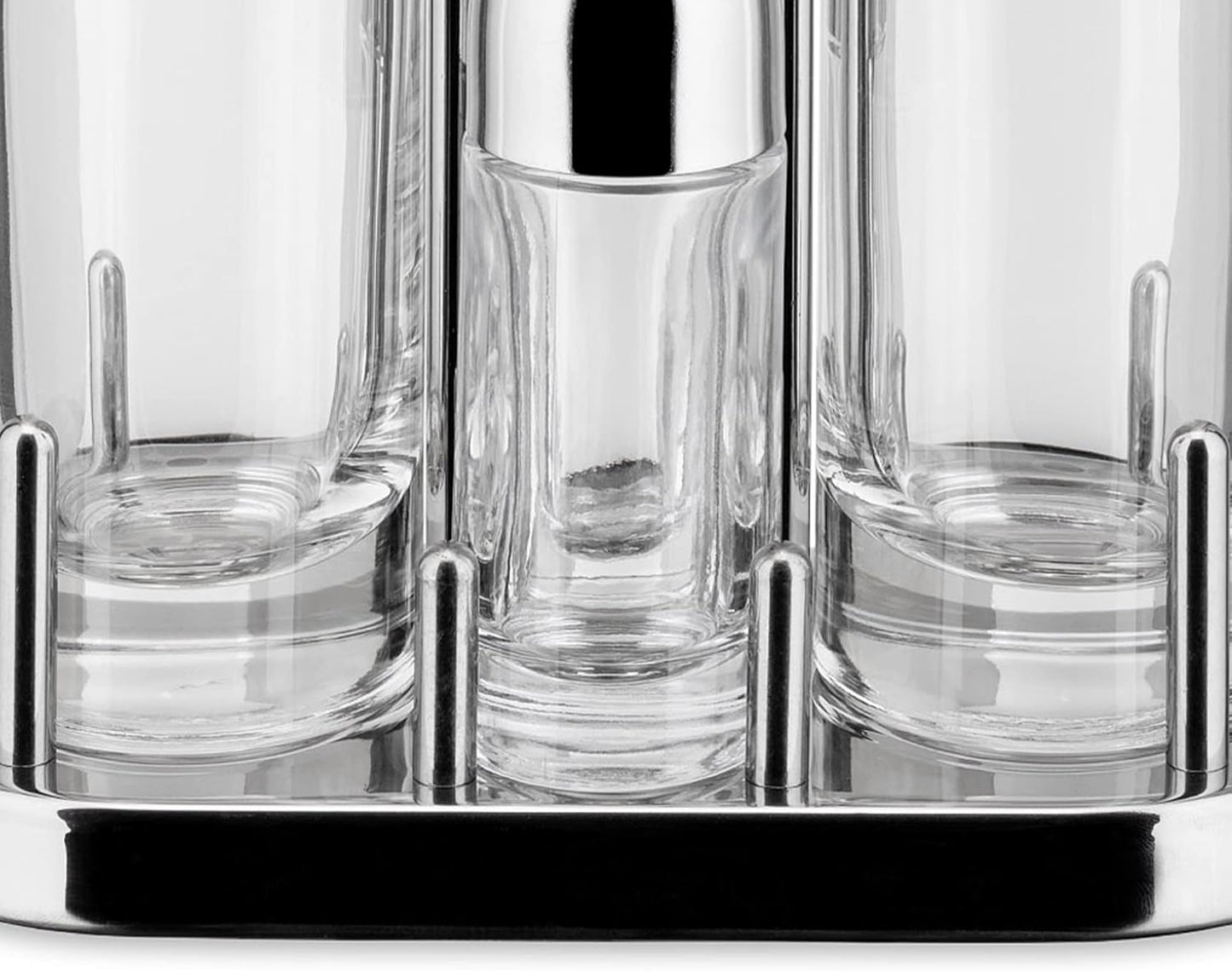 4-teiliges Menage-Set für Öl, Essig, Salz & Pfeffer