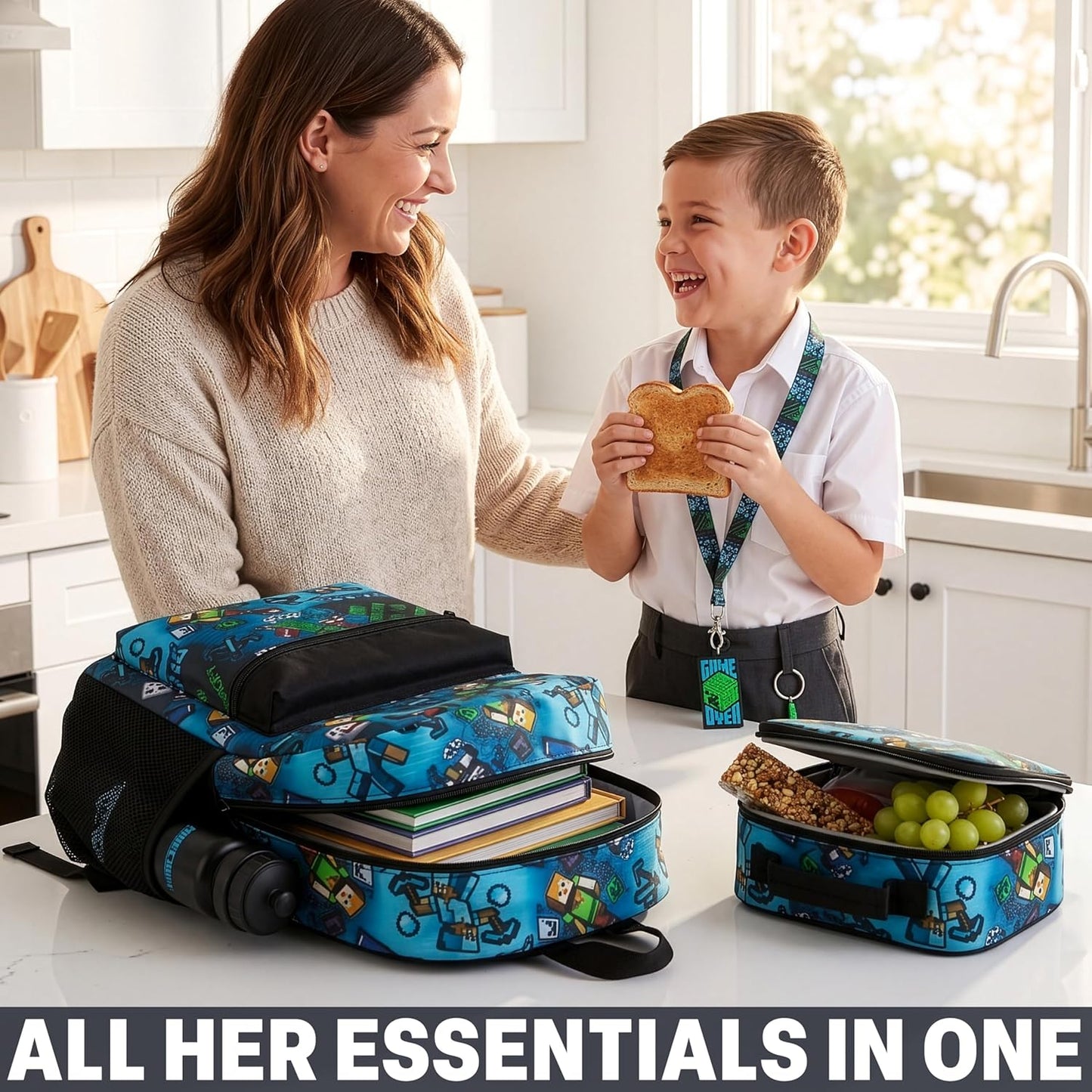 Minecraft Rucksack-Set für Kinder, Multi Minecraft