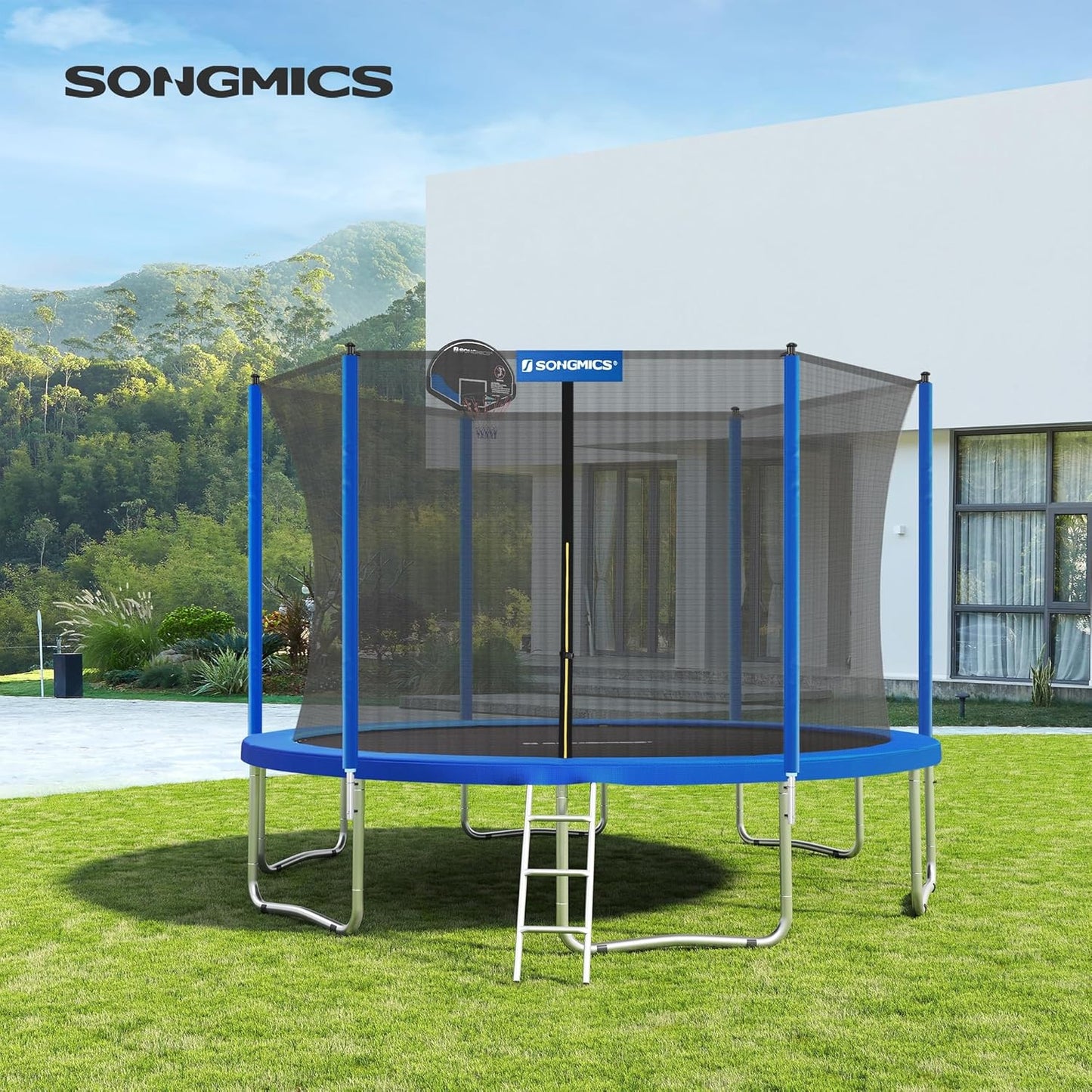 Trampolin-Randabdeckung, 366 cm, 366 cm Blau