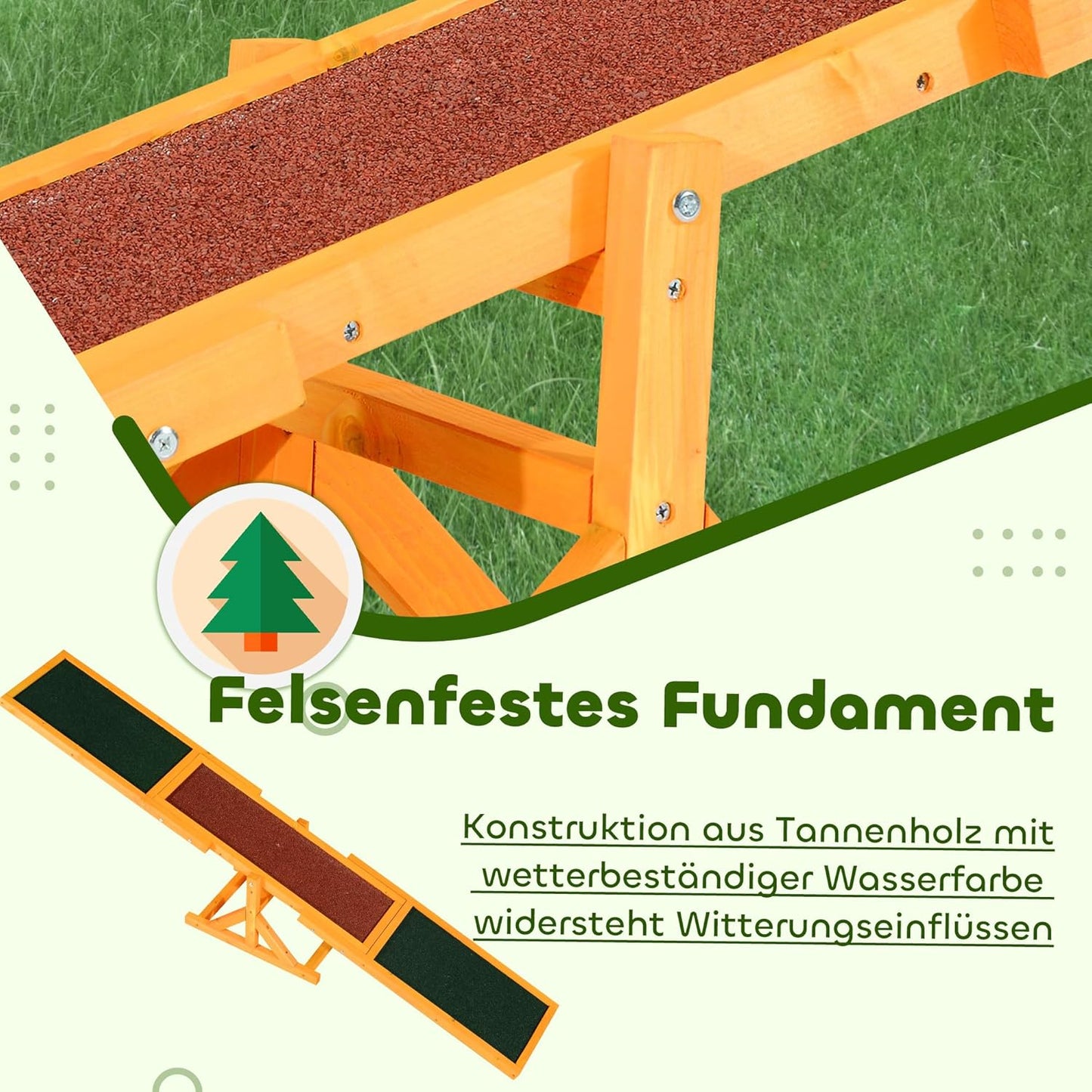 Hundewippe für Einsteiger, Naturholz