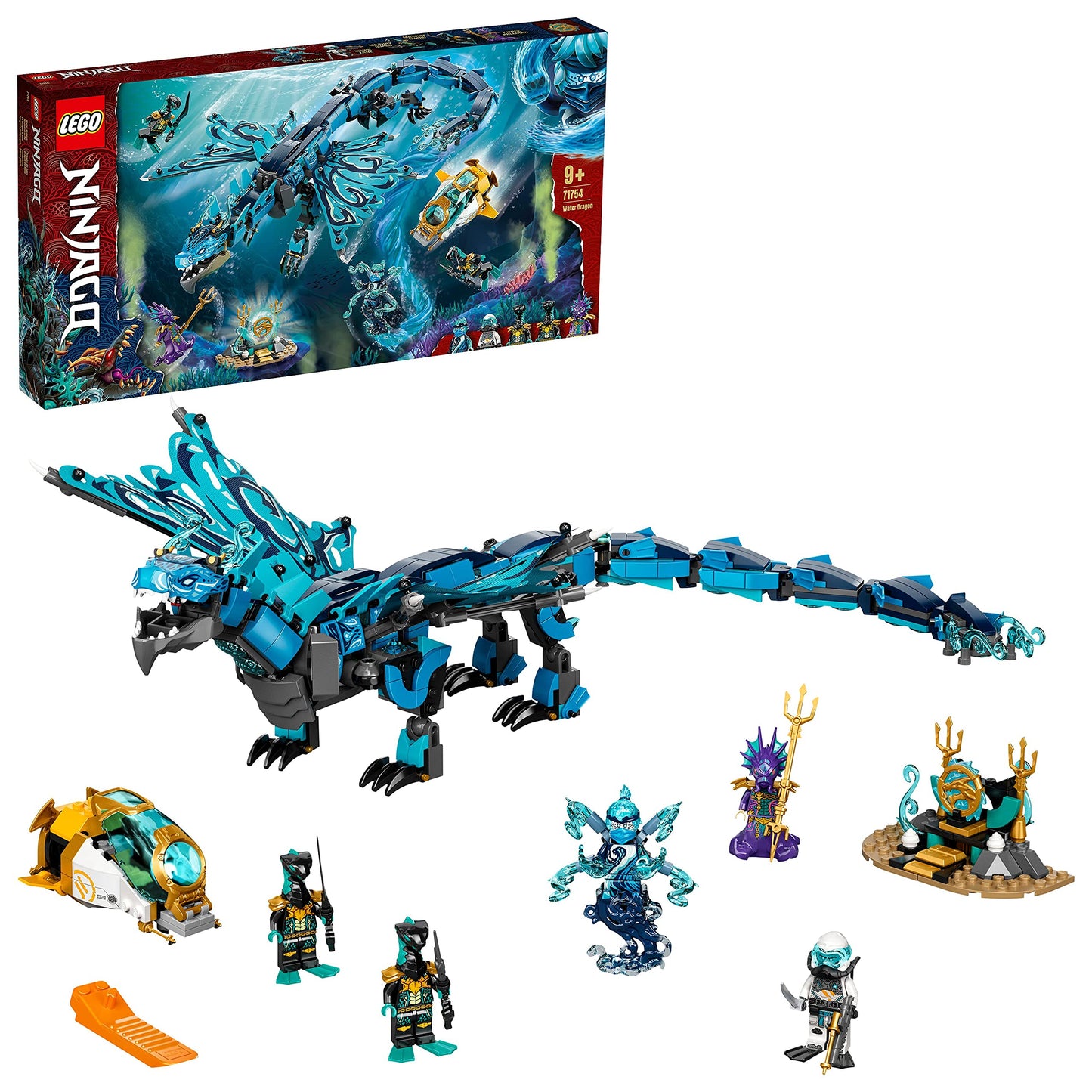 71754 Ninjago Wasserdrache, Konstruktionsspielzeug, Standard Verpackung Single