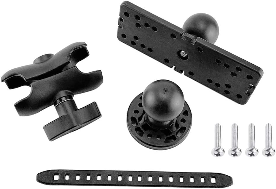 Echolot Montagefuss 360° drehbar für Fishfinder, Schwarz