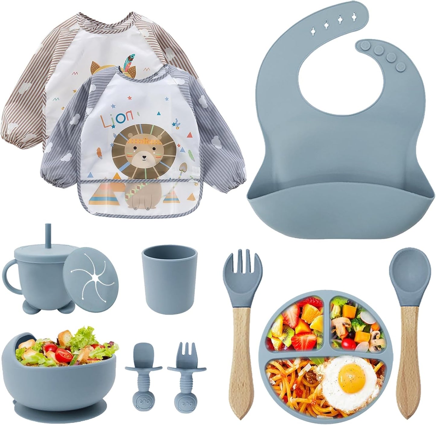12-teiliges Kindergeschirr-Set, Blau