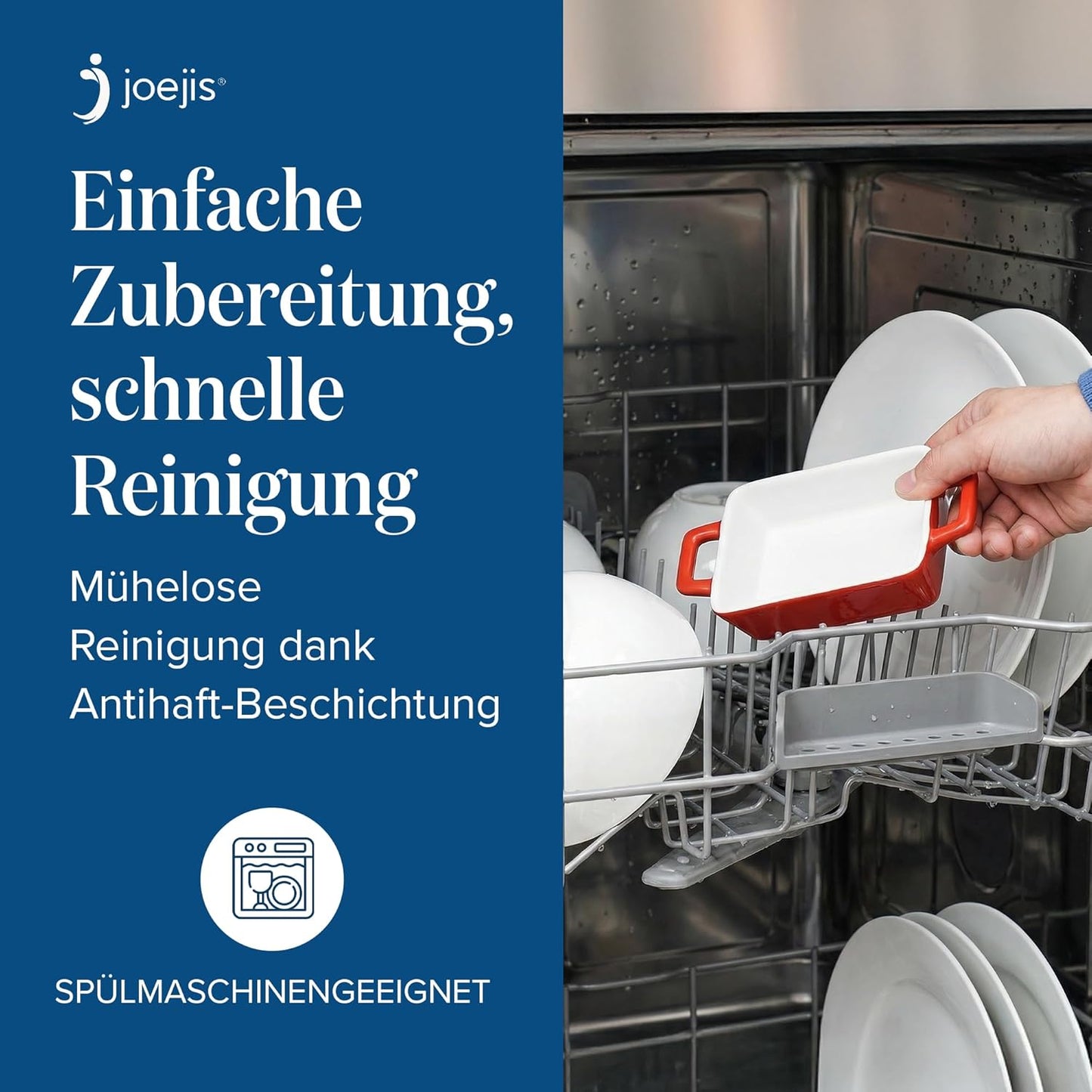 4er-Set Mini-Auflaufformen, Rechteckig