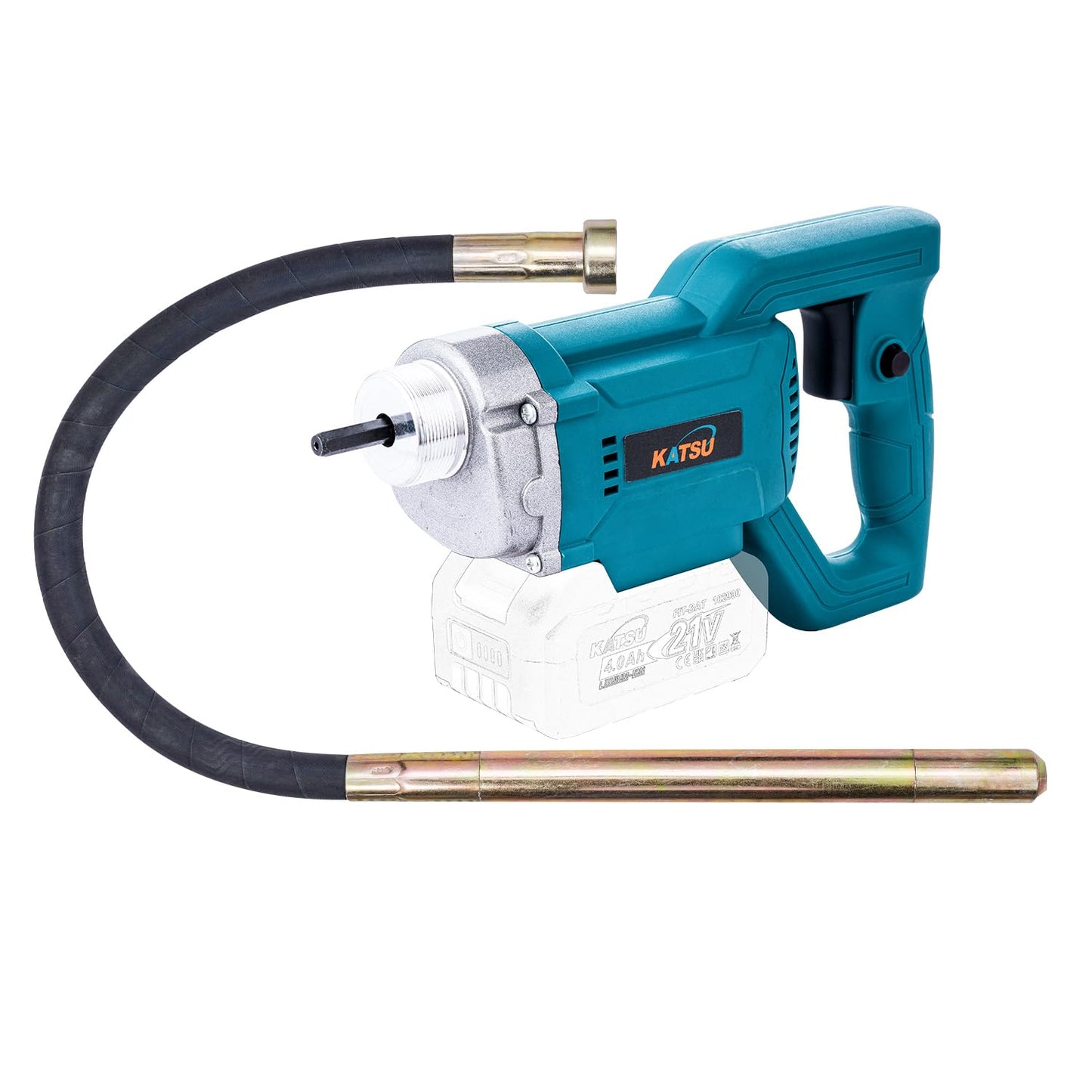 Brushless Akku-Betonrüttler FIT-BAT 21V mit 1,2 m Schlauch