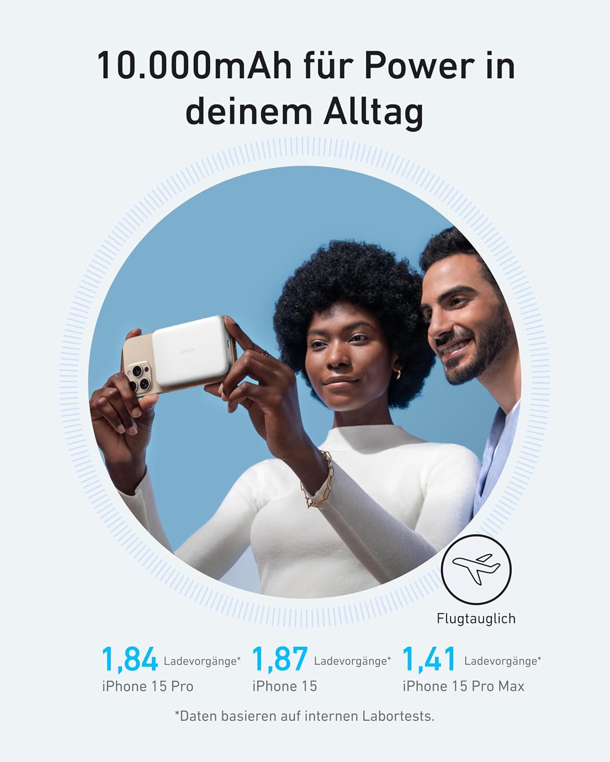 MagGo Slim Quick Charger Powerbank, Weiss