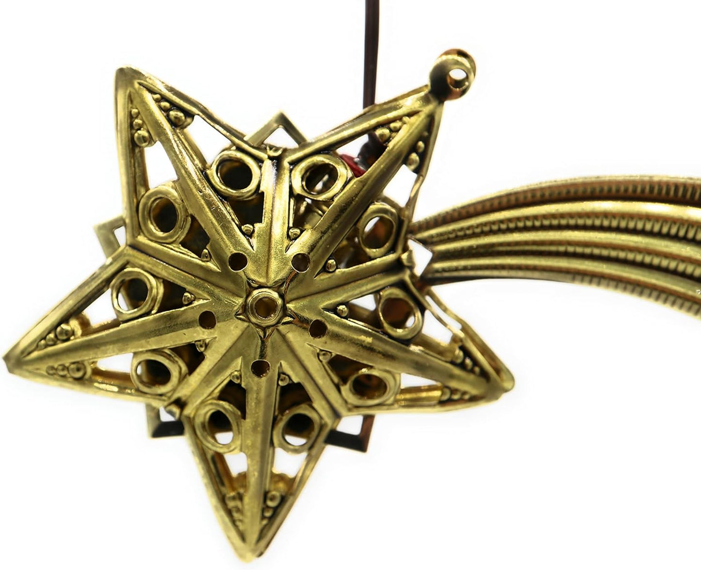 Kometen-Stern für Krippe mit Beleuchtung, 50 mm Dunkles Gold
