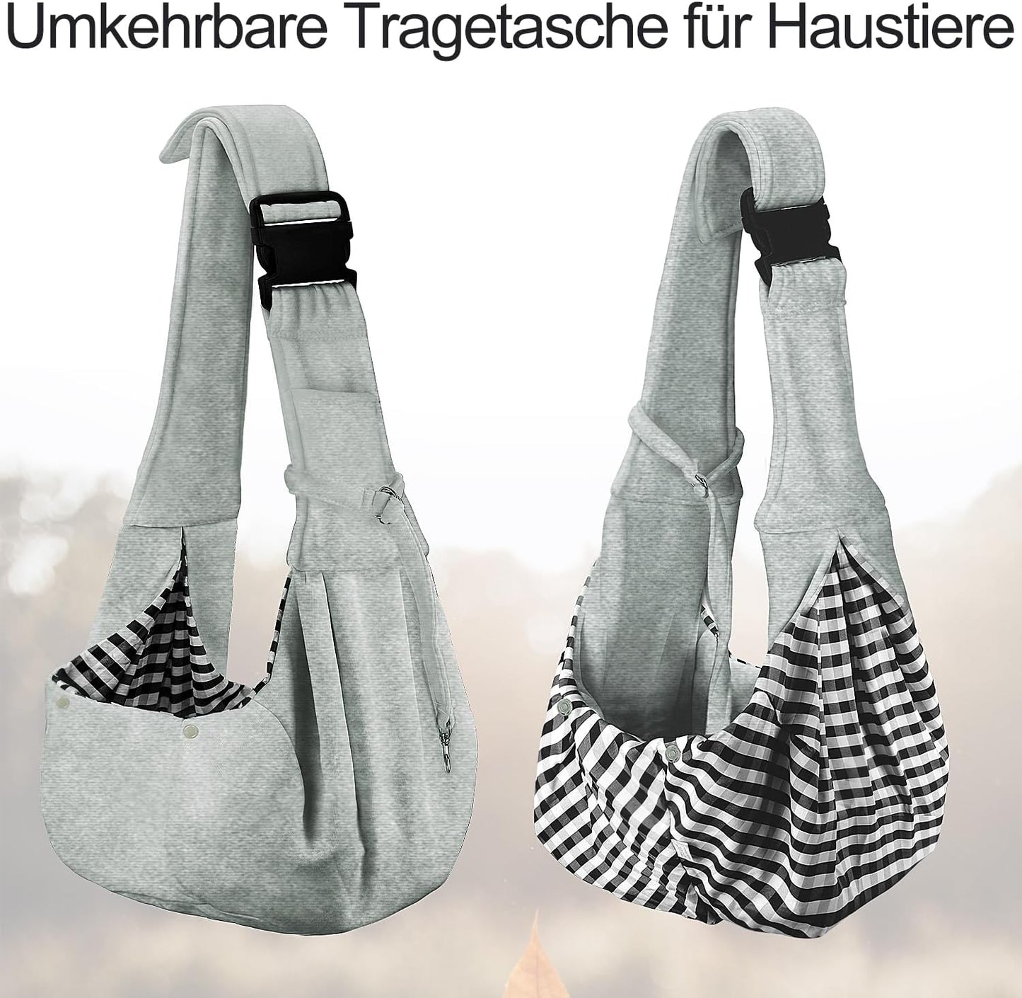 Tragetuch für Haustiere, Hellgrau