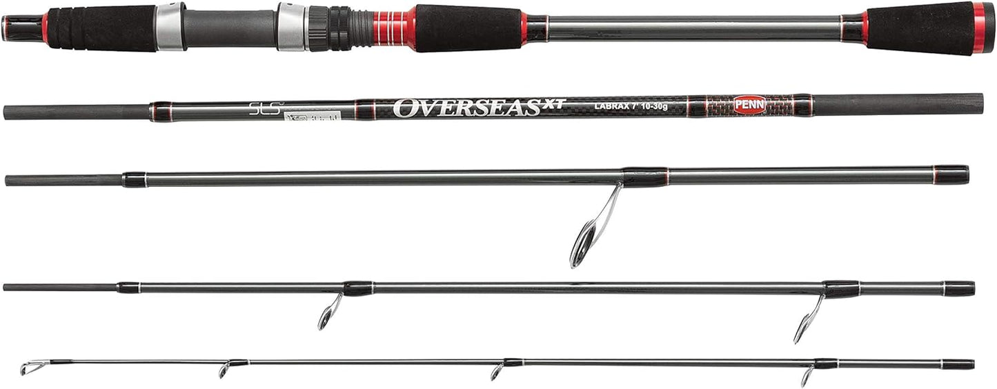 Overseas XT Labrax Reise-Spinnrute mit Fuji Ringen, 2.29m |15-60g