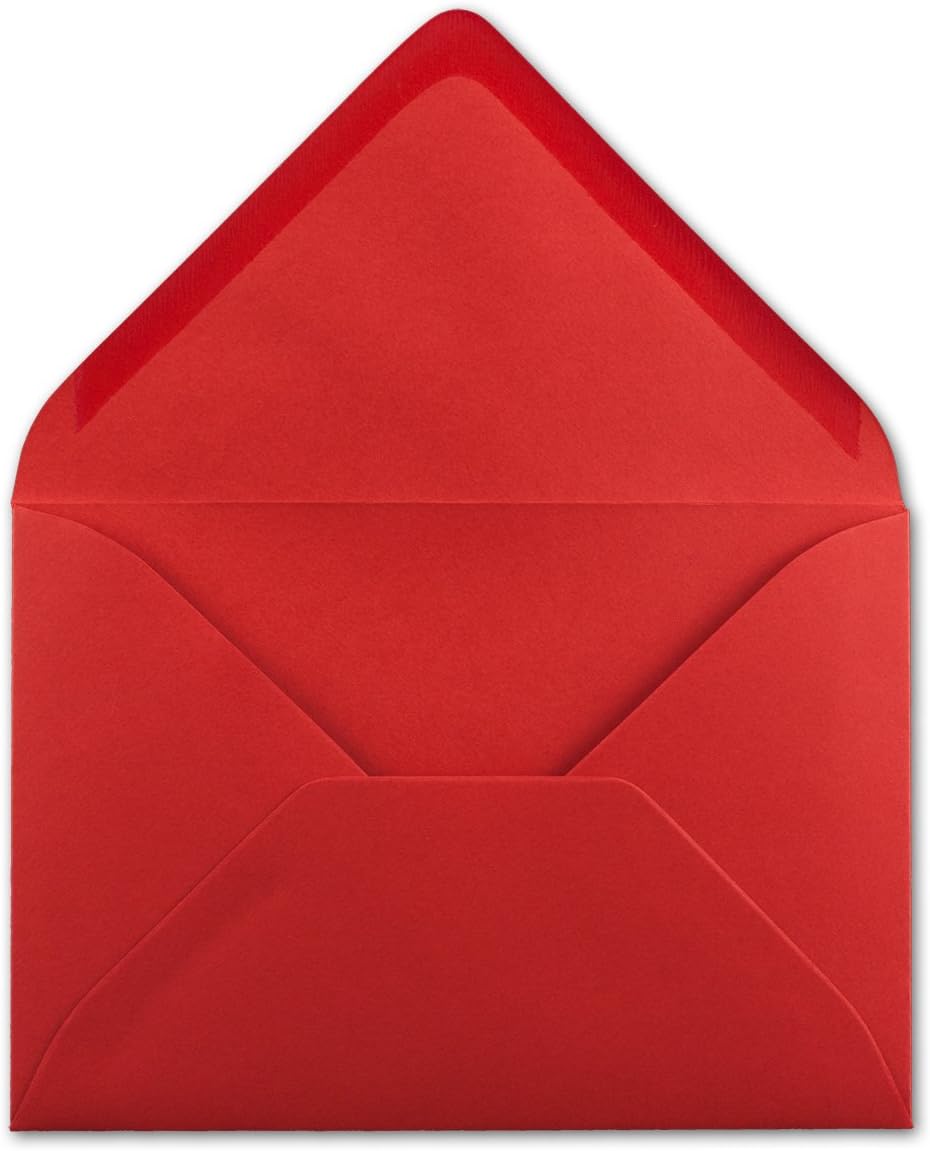 Briefumschläge DIN C6 (150 Stück), 150 Umschläge 29-Rot