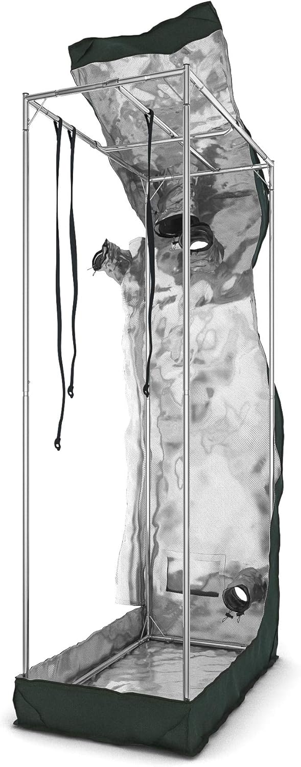 Indoor Growzelt 80x40x160 cm, Lichtdicht, Waschbar, C80SH - 80x40x160 cm