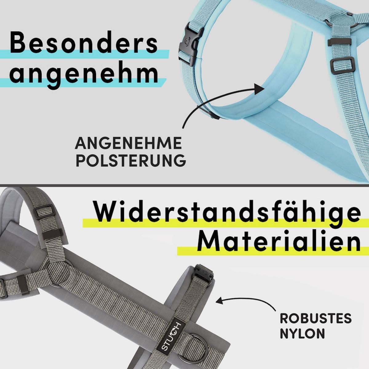 Verstellbares Nylon Hundegeschirr XS, Flieder XS