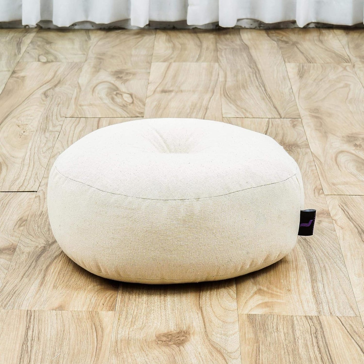 Meditationsset mit Kissen Zafu & Matte Zabuton, Cl01 - Naturweiß