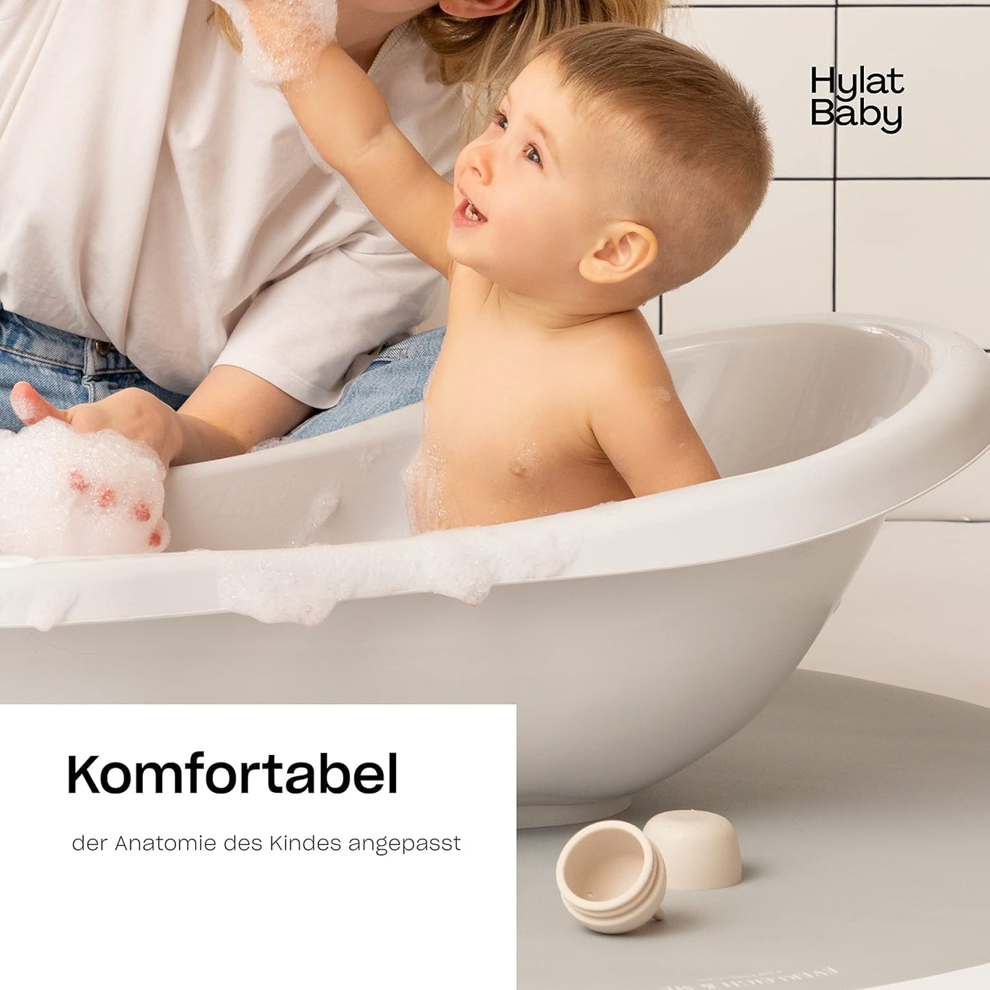 Babybadewanne, 1-teilig Friends - grau