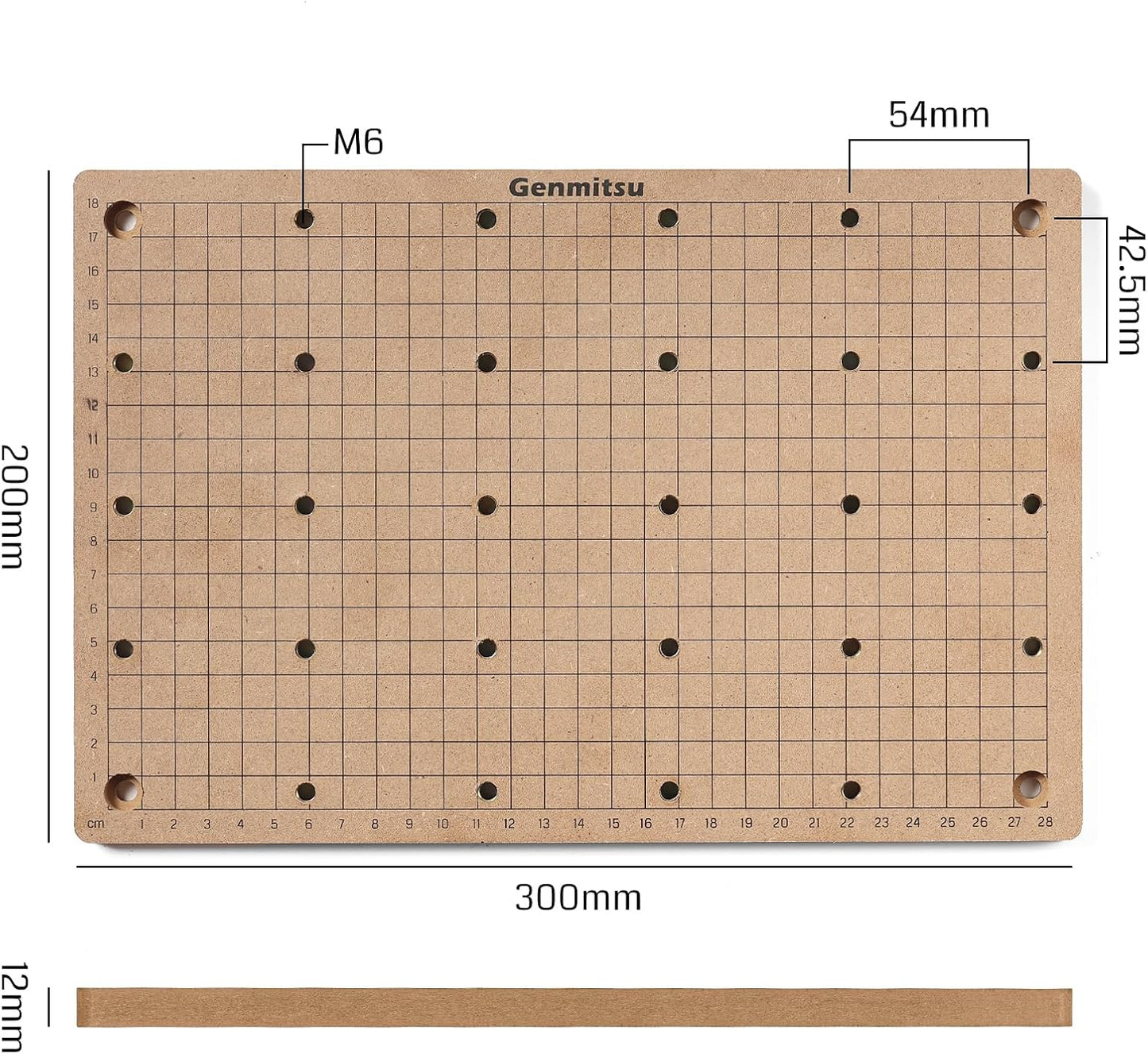 CNC MDF Grid Spoilboard für 3020 CNC Router Maschine, für 3020