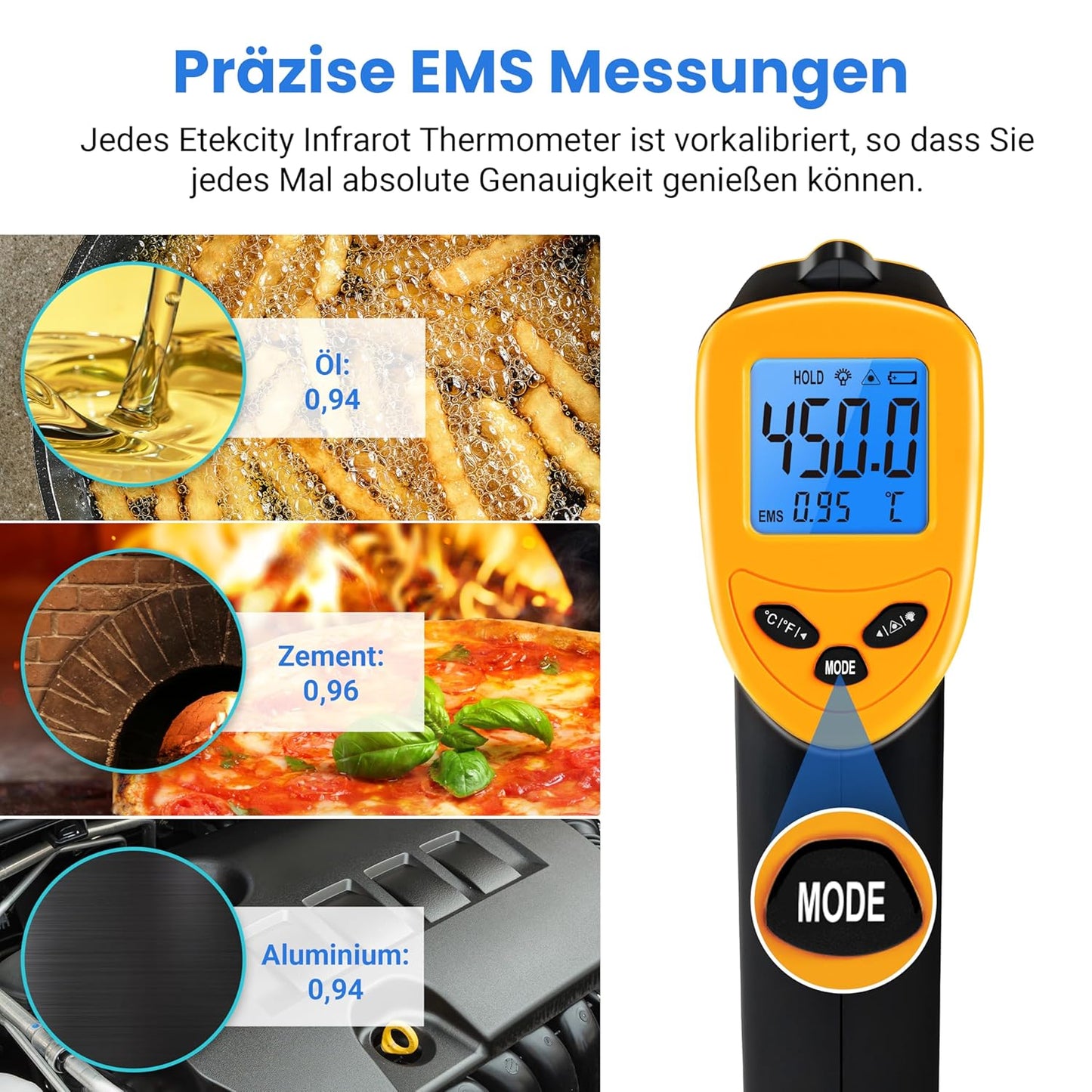 Infrarotthermometer mit LCD-Display