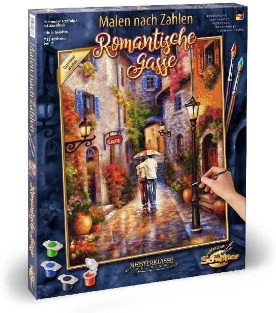 Malen nach Zahlen Romantische Gasse