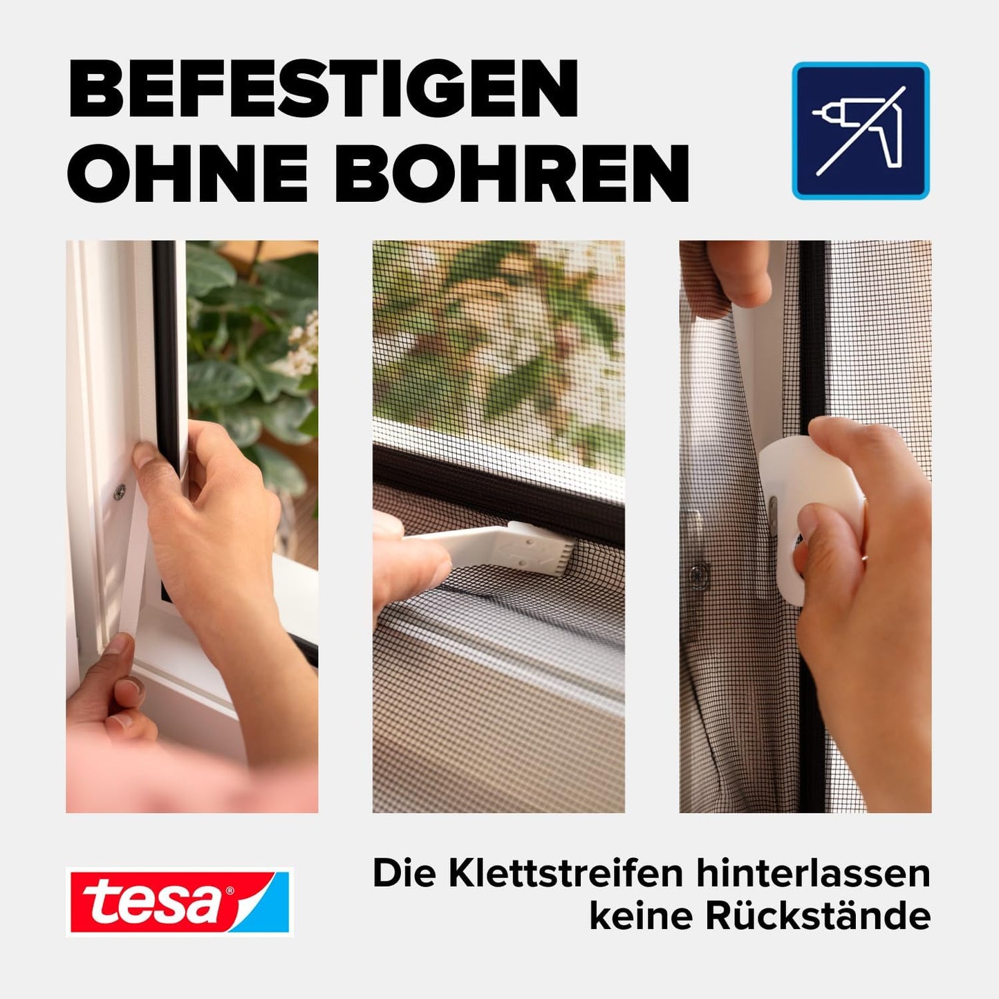 Comfort Insect Stop Fliegengitter-Set (2 Stück), 1,2m:2,4m 2 Stück Anthrazit (Durchsichtig)
