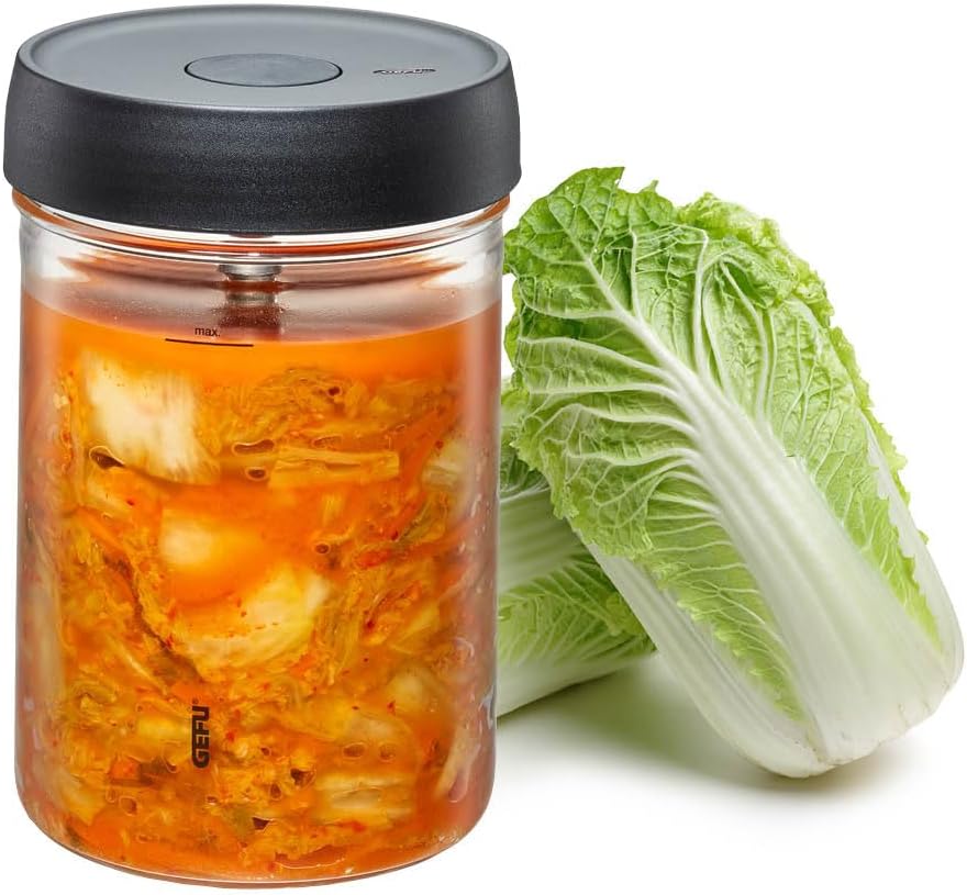 2er-Set Fermentierglas, 0,5 + 1 Liter (ohne Stössel und Zange)