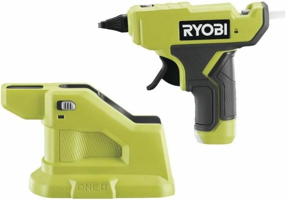 18 V ONE+ Akku-Heissklebepistole RGLM18-0, Akku-Heissklebepistole mit Station