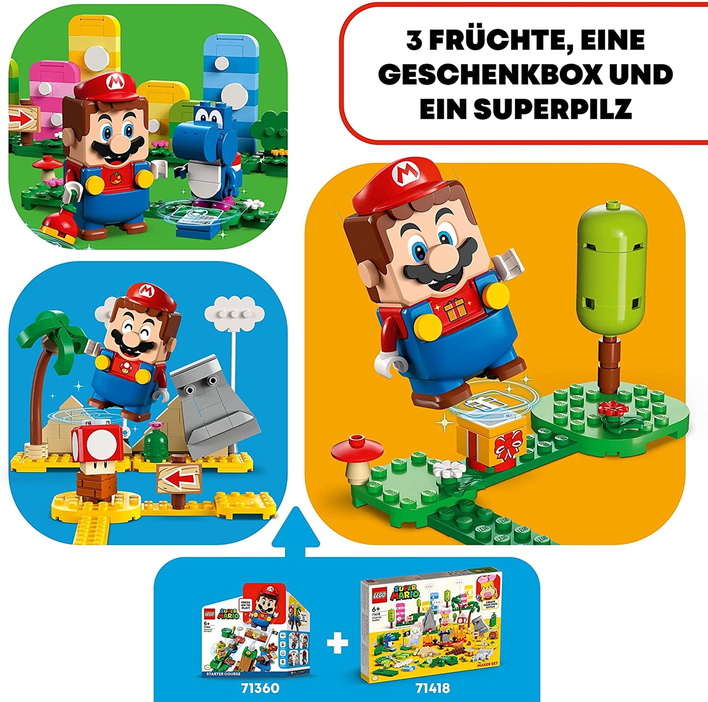 71418 Super Mario Kreativbox – Leveldesigner-Set, Konstruktionsspielzeug, Single